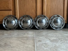 (4) USED OEM 1959-60 Austin Morris Mini Mk1 850 Deluxe 10" hubcaps wheel covers