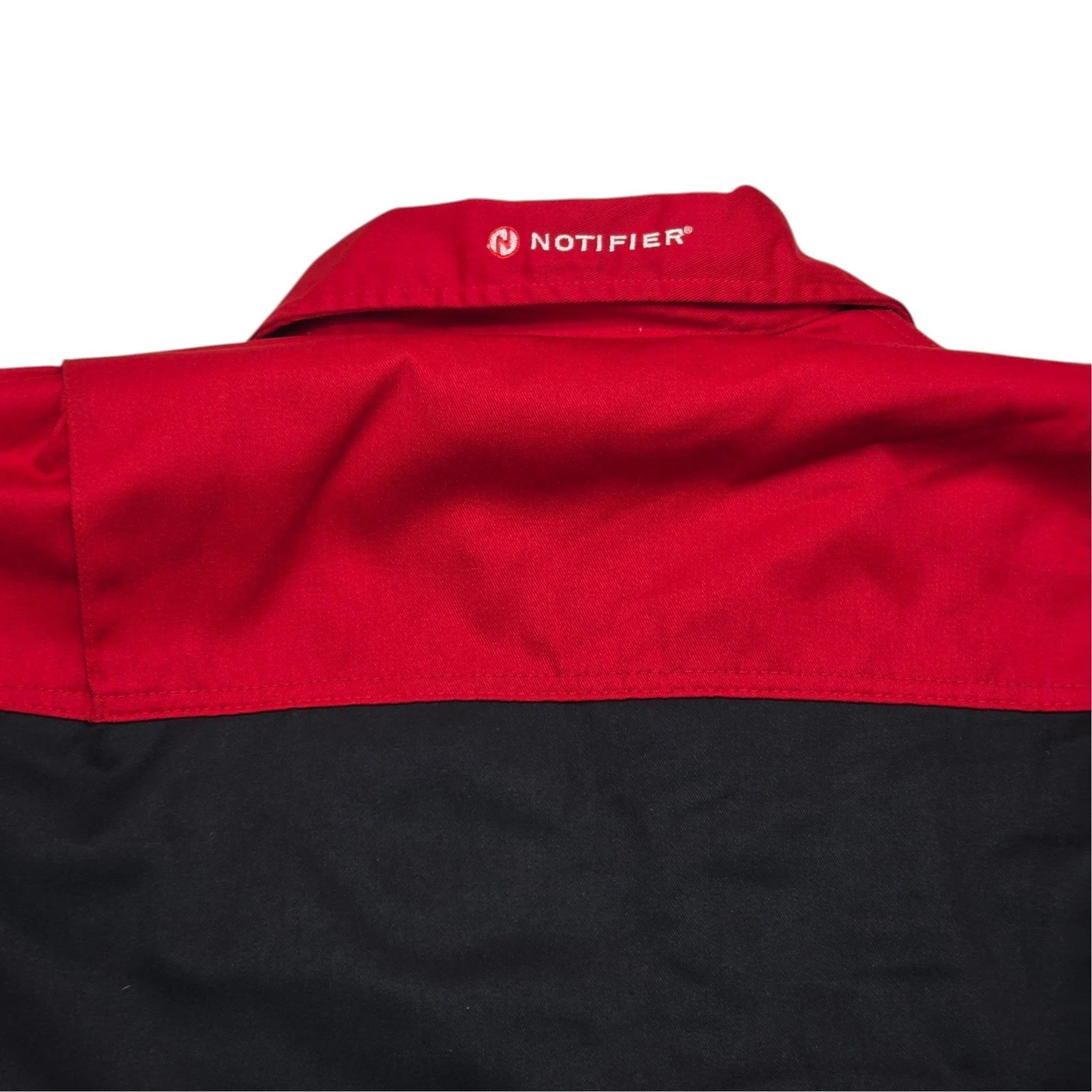 Dickies Mens 3XL Red Black Two Tone Quilted Lined Fire Call Work Jacket Notifier image 9
