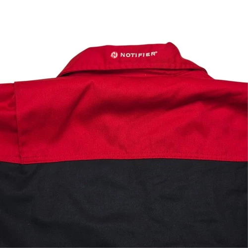 Dickies Mens 3XL Red Black Two Tone Quilted Lined Fire Call Work Jacket Notifier image 9