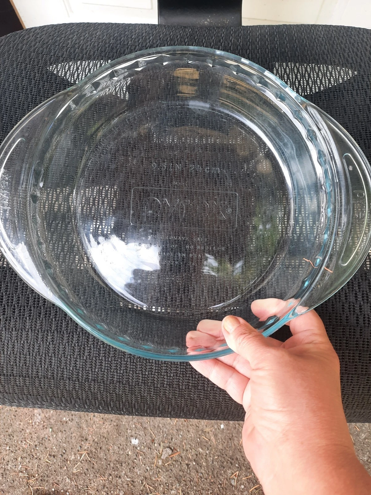 VINTAGE Pyrex 684C B-16 Clear Pie Plate Baking Dish Replacement Lid 8" X 1.25"
