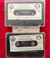 American Country Countdown 2 CASSETTE TAPES! RARE AFRTS Version Mar 1 1997(12-7)