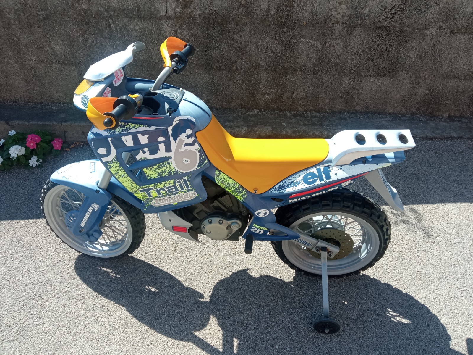 Bambini Elettrica Moto Famoplay 19224 Trail 6 Enduro Cross Giocattolo Michelin