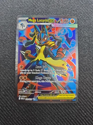 #ad Pokemon TCG Mega Evolution Mega Lucario EX Full Art Ultra Rare Card 160 132 $17.00