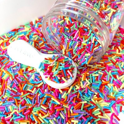 Brightly Colored Polymer Clay Sprinkle Pieces Mix (NOT EDIBLE) D11-35