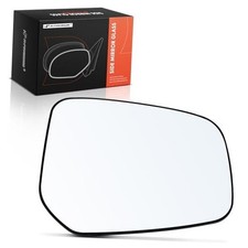 Right Passenger Side Heated Mirror Glass with Backing Plate - Compatible with
