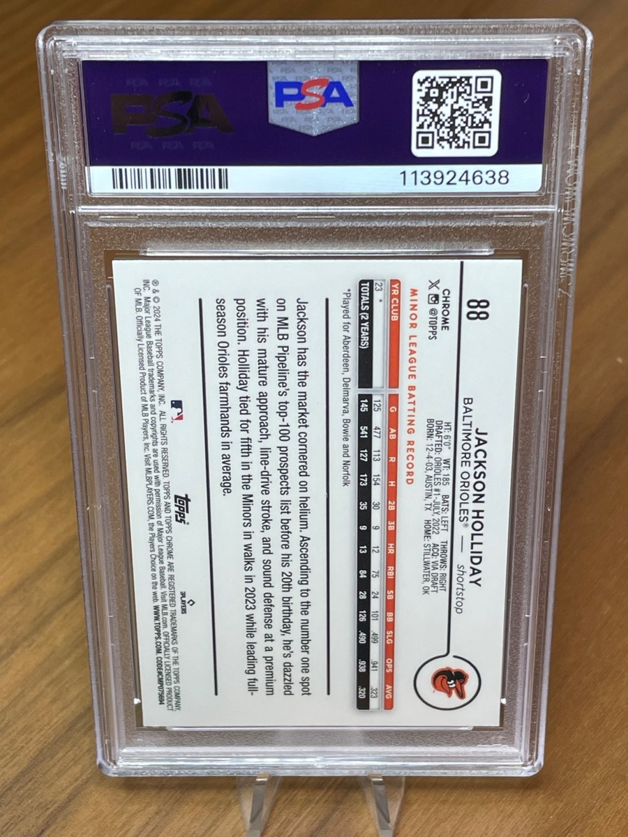 2024 Topps Chrome - Jackson Holliday #88 Negative Refractor (RC