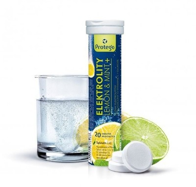 Protego Elektrolity Zitrone&Minze+, 20 Brausetabletten
