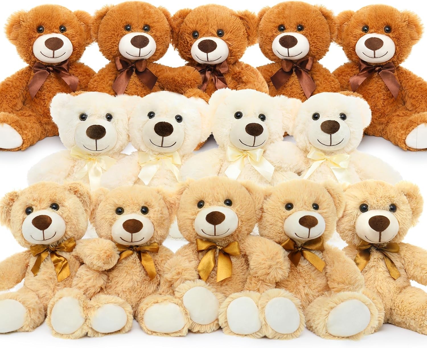14 Piece Teddy Bears Bulk Baby Shower,14 Inch Cute Teddy Bear Stuffed A