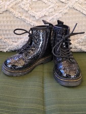 Dr. Martens Unisex Child 1460 Lace Up Boot Cosmic Glitter Toddler Size 7