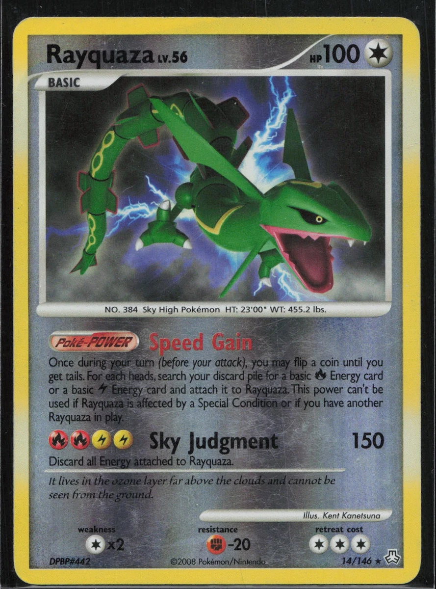 Pokémon Rayquaza Pokémon TCG Holo Rare Individual Collectible Card
