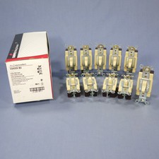 Cooper CS420V Ivory Commercial Grade Toggle Wall Light Switches 4-Way 20A 10pcs