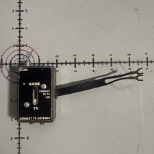 Vtg Atari 2600 TV Computer Game Cable Antenna RF Switch Box Coaxial VHF Untested