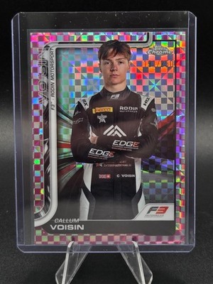 2025 Topps Chrome Formula 1 F1 Callum Voisin Pink Checker Refractor 191/250 #67