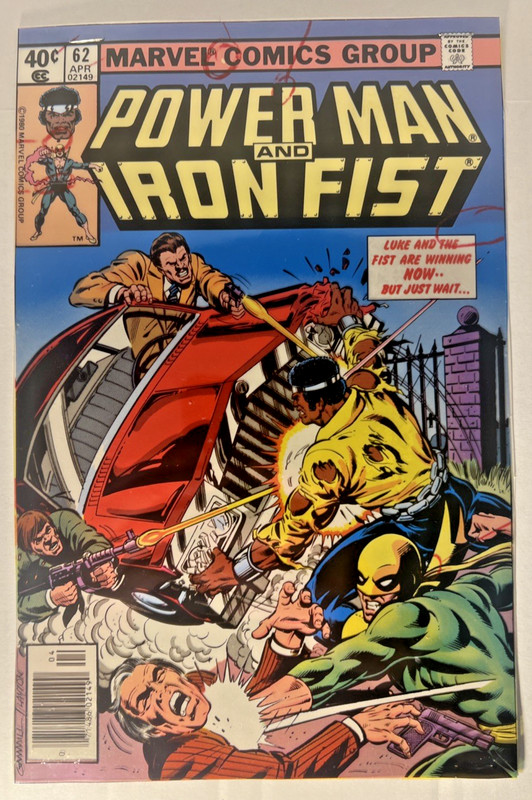 Power Man & Iron Fist #62 Original Comic Art-Color Production Cover-Layton Art