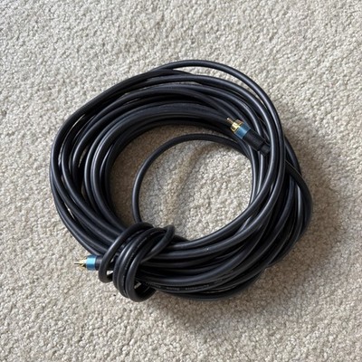 BlueRigger Subwoofer Cable 35FT (Dual Shielded RCA Cable, Gold Plated, RCA M-M)