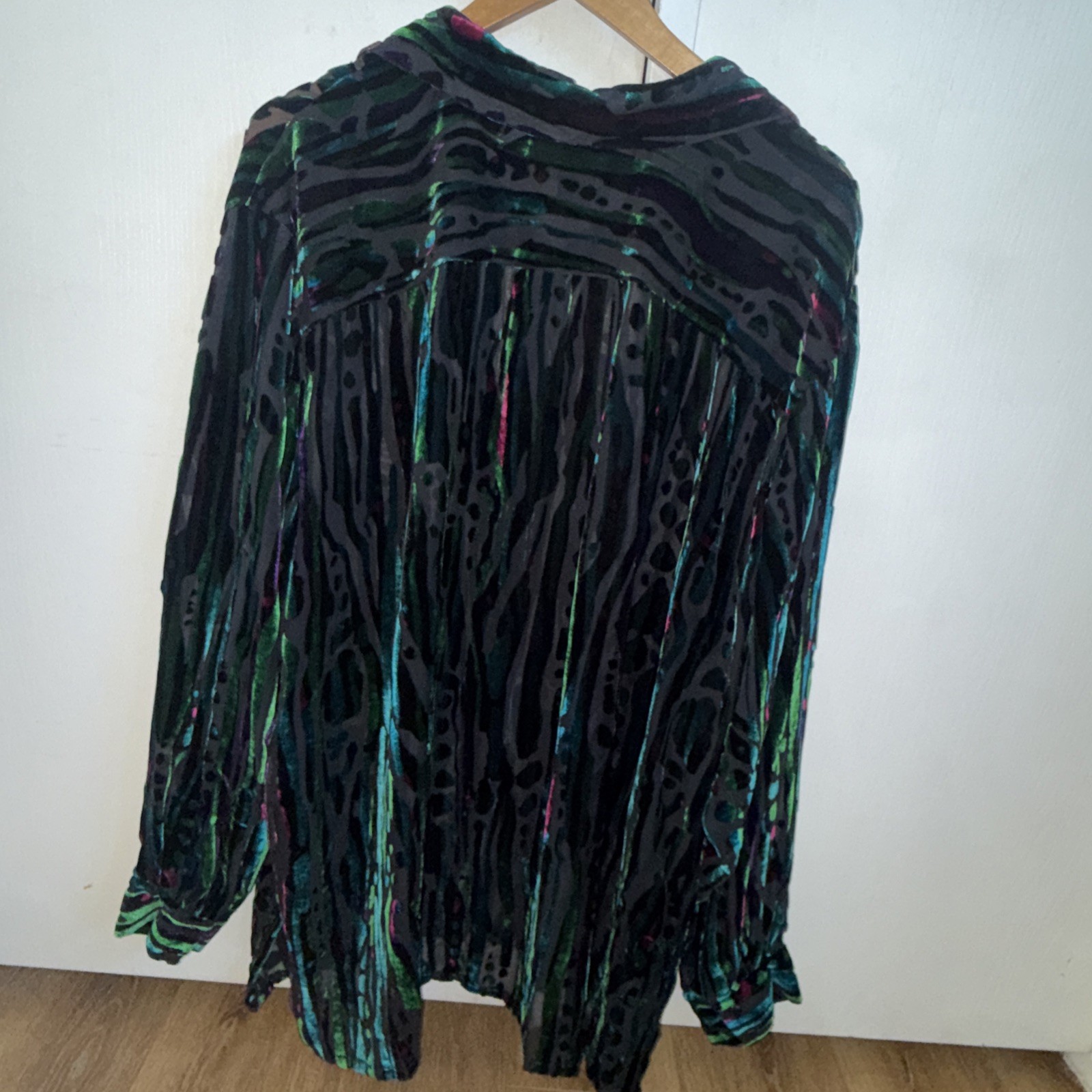Vintage Bob Mackie Wearable Art Velvet Burnout  B… - image 3