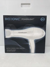 New Bio Ionic Power Light Hair Dryer 1875w Speed Pro Dryer - Nano Ionic - White