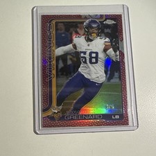 2025 Topps Chrome Jonathan Greenard Minnesota Vikings #197 Parallel 3/5