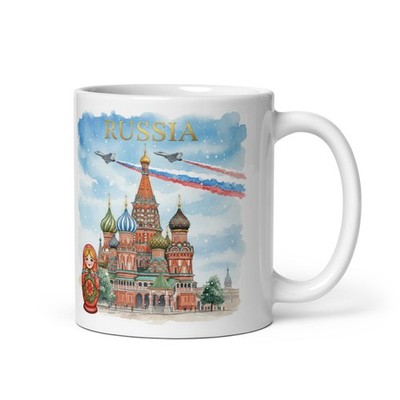 Russia Mug   Modern Animated Design Coffee Cup