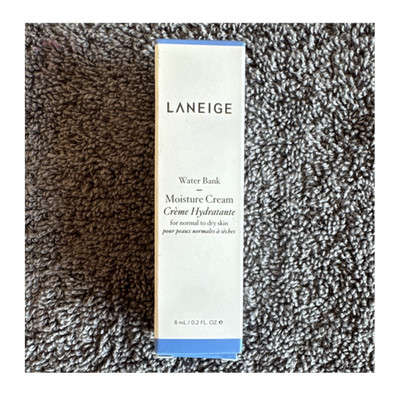 LANEIGE Water Bank Moisture Cream Hydrating Face Moisturizer Travel 0.2 fl oz