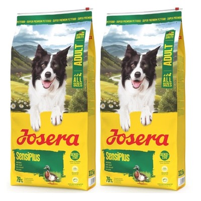 2x12,5 kg Josera SensiPlus Ente & Reis Trockenfutter für empfindliche Hunde