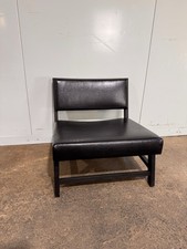 Camerich Flora Armchair In Black Leather | RRP £700 | Delivery Available
