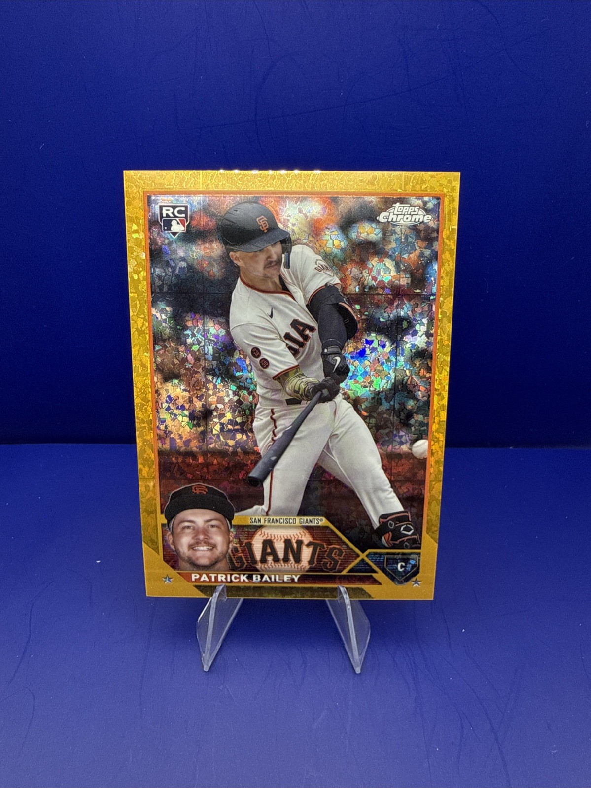 Patrick Bailey  2023 Topps Chrome Update #USC217 Gold Mini-Diamond Ref /50 (RC)