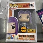 Funko Pop! DragonBall Z Future Trunks #639 Chase Metallic Hot Topic w/PROTECTOR
