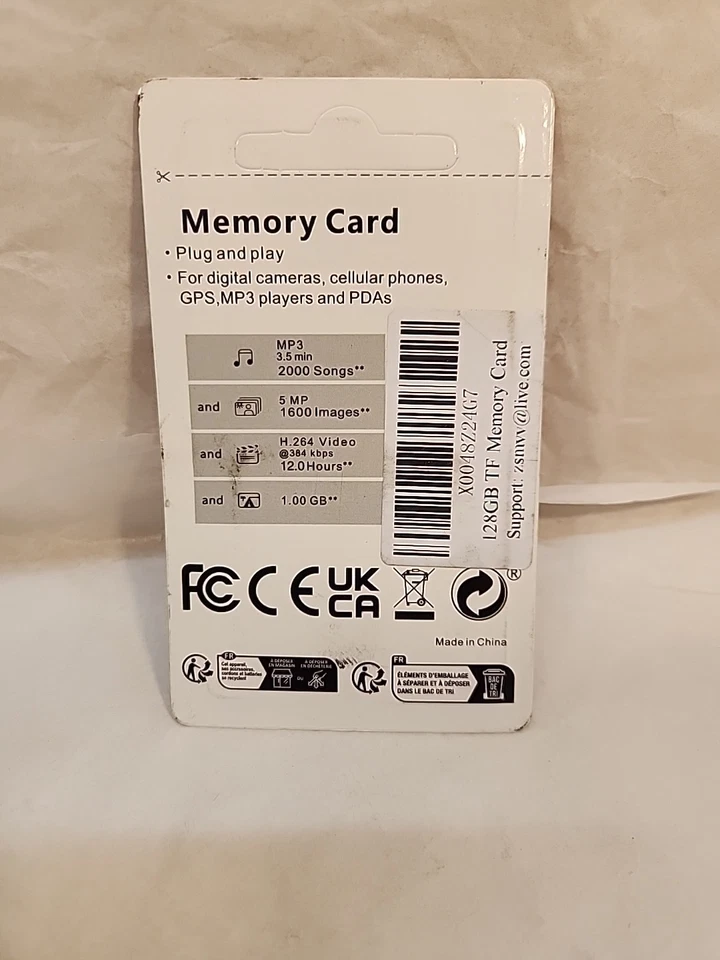 128GB TF Card Flash Memory Card, Ultra High Speed TF Memory Card with SD Adapter - Image 3 of 3