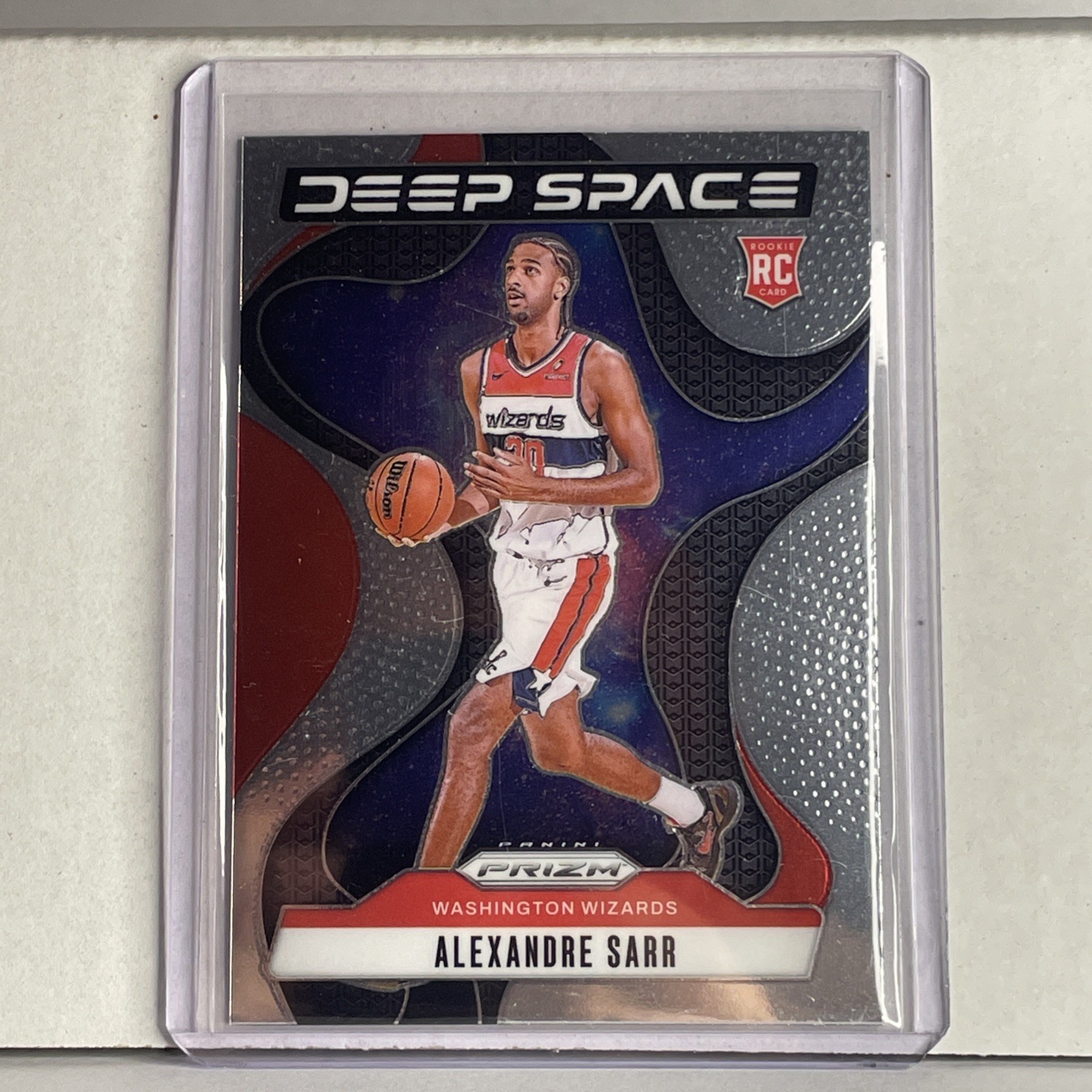 Alexandre Sarr 2024-25 Panini Prizm Deep Space Silver Prizm Washington Wizards