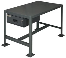 Durham MTD244836-2K195, Medium Duty Machine Table, Includes Drawer, 48"x24"x36"
