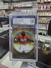 2022 Bowman Inception Elly De La Cruz Gold Foil Auto /50 #PA-ED PSA 10 Gem Mint