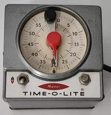 Time-O-Lite Master M-59 Dual Outlet Darkroom Photo Enlarger Light Timer 