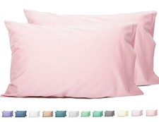Queen Pillowcases Set of 2, 100 Cotton Queen Pillow Queen 20"x30" Dark Pink