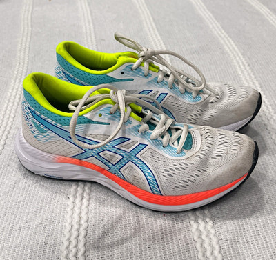 ASICS Womens Running/Walking Sneaker Mesh Lace Up Colorblock Low Top 1012A507