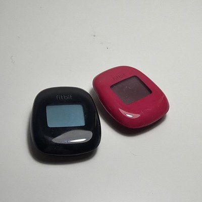 Fitbit Zip Wireless Activity Tracker Black Pink UNTESTED Pedometer READ As-Is