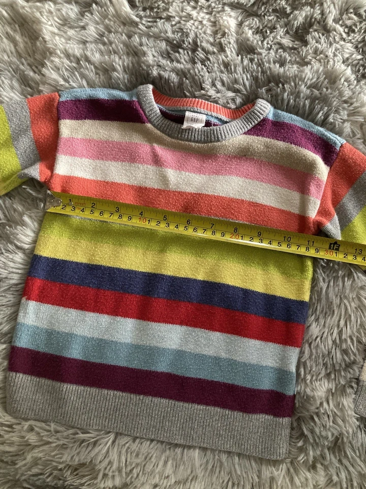 Suéter Baby Gap Multicolor Arco Iris Rayas Talla 5 Años Foto 3 de 4
