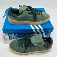 Image of Adidas Stan Smith Crepe Trainers Khaki Green Gum womens Uk 7 Trainer