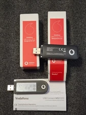 Lot of THREE (3) Vodafone USB Connect Modems - New Sealed / Open Box / Used