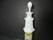 2PZ RARA BOTTIGLIA PROFUMO VETRO PANINO CLAMBROTH BIANCO SOFFIATO A MANO CON TAPPO