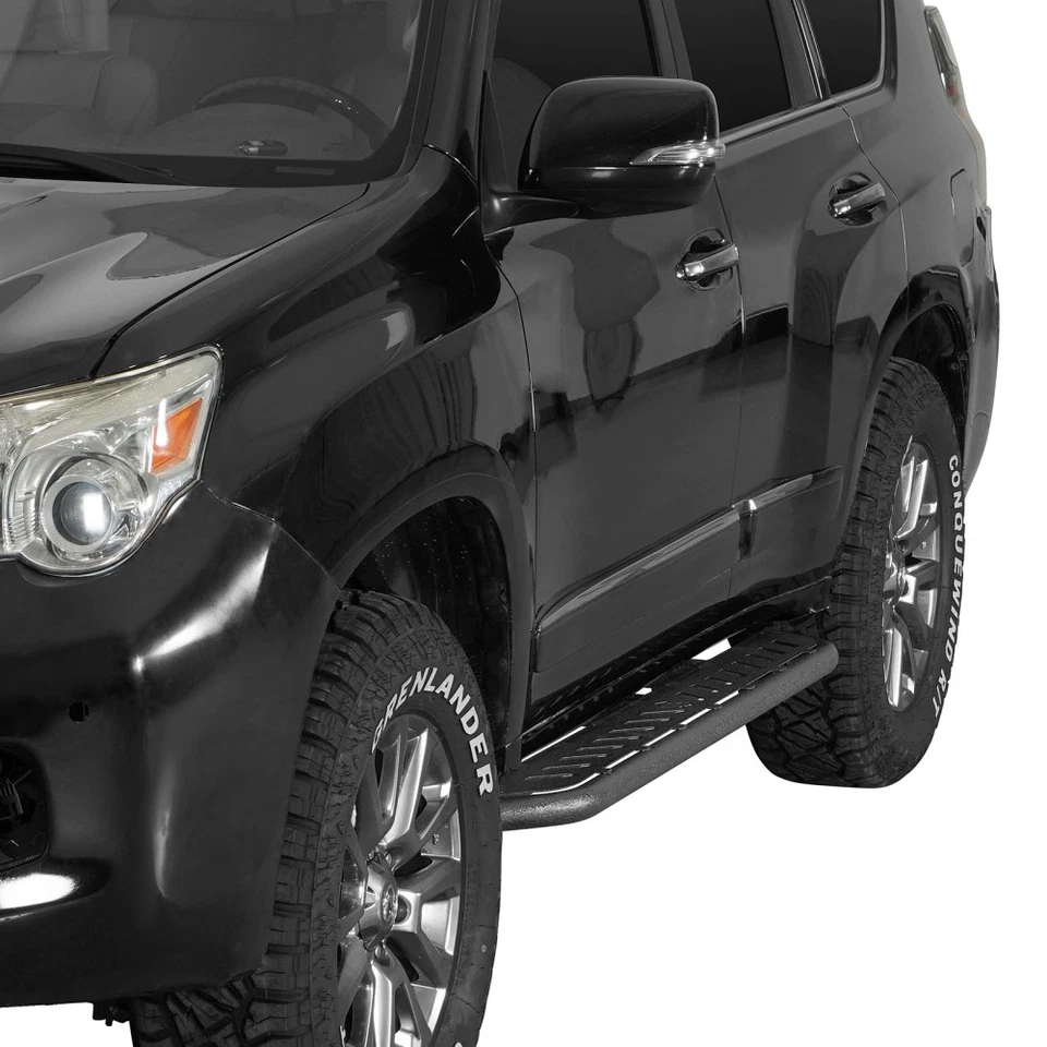 Tábuas de corrida Hooke Road 2X degraus laterais de aço resistente para 2010-2023 Lexus GX460 - Imagem 3 de 4