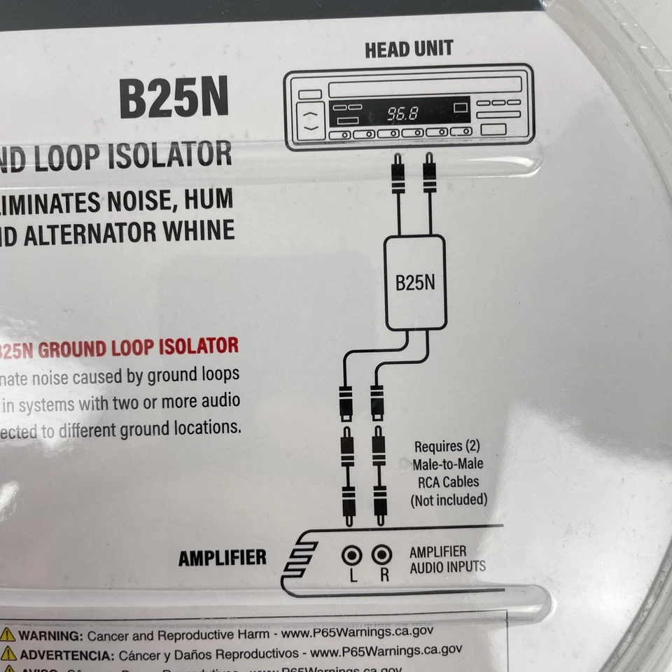 BOSS Audio Systems Ground Loop Isolator B25N noise Filter for Car Audio Systems - Image 3 of 3