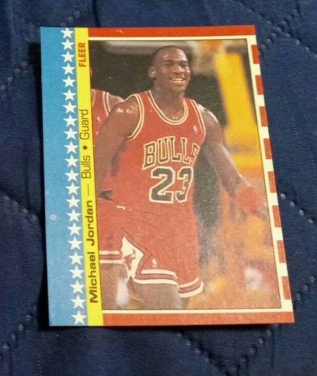 ジョーダンカード 1987年 Fleer 2年目 🔥🔥MICHAEL JORDAN 1987 FLEER 2ND YEAR CARD #59 CHICAGO