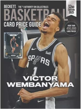 New 2025 Beckett Basketball Card Annual Price Guide #32 With Victor Wembanyama