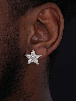 ピアス Luxury Street Wear. ICE Star Earrings jewelry unisexual Luxury Street Wear. ICE Star Earrings jewelry unisexual