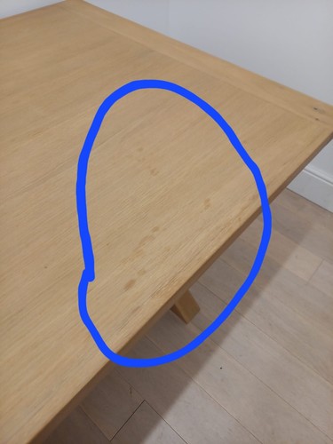 Marbury Oak 2.2m Cross Leg Dining Table - 8-10 Seater -SLIGHT SECONDS-OAK61-F194 - Picture 9 of 12