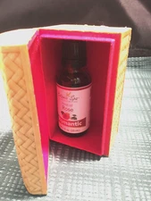 Romantic Rose Oil, Try it on your Hairbrush - Gift Boxed in Wicker