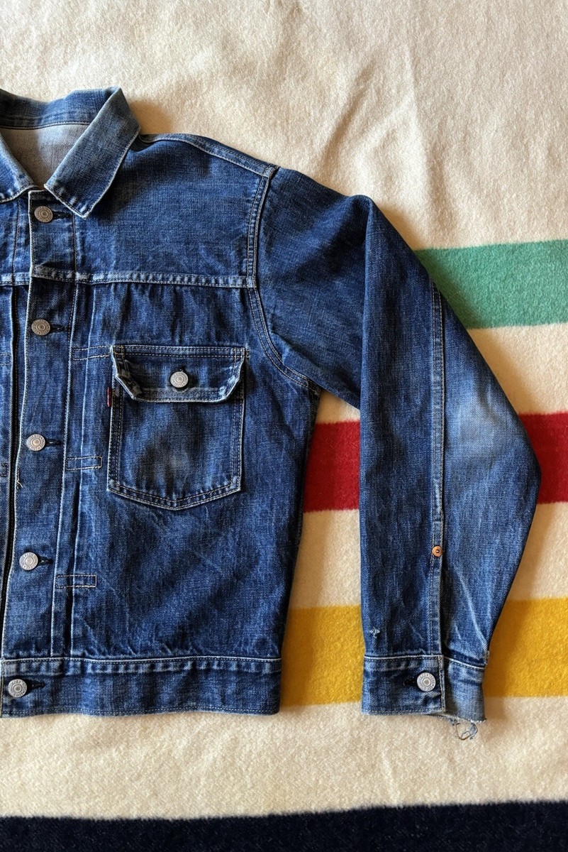 Vintage LVC 90s Big E Type 2 Selvage Denim Jacket, Soft Faded