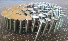 1" COLLATED, GALVANIZED, SMOOTH ROOFING NAILS. 120 nails per coil.