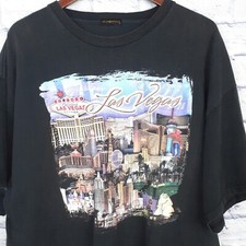 Vintage MGM Mirage Las Vegas Short Sleeve T Shirt Mens XL Black